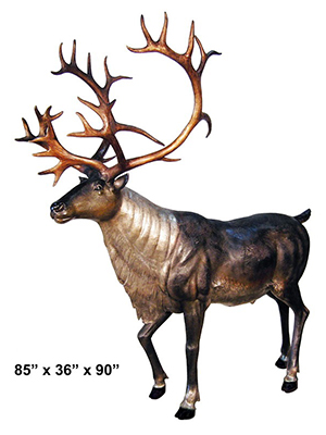 Bronze Caribou Statue Bronze Caribou Statue