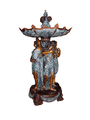 Bronze Four Girls Fountain Bronze Four Girls Fountain