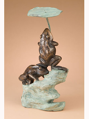 Bronze Under the Lily Pad Fountain Bronze Under the Lily Pad Fountain