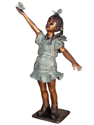 Bronze Girl with Butterfly Bronze Girl with Butterfly