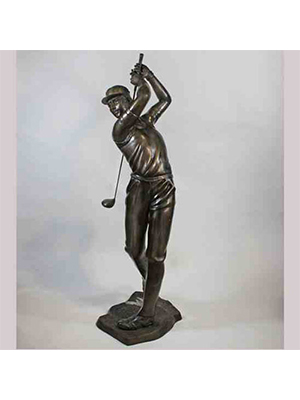 Bronze Life Size Golfer Bronze Life Size Golfer