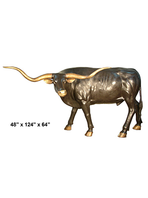 Bronze Longhorn Steer Statue Bronze Longhorn Steer Statue