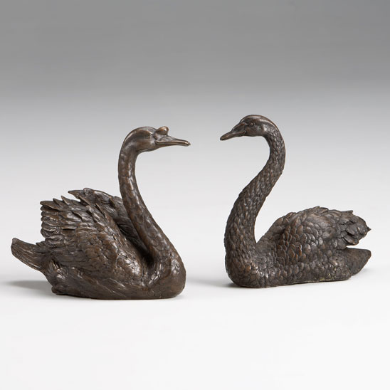 Bronze pair of Swans Bronze pair of Swans