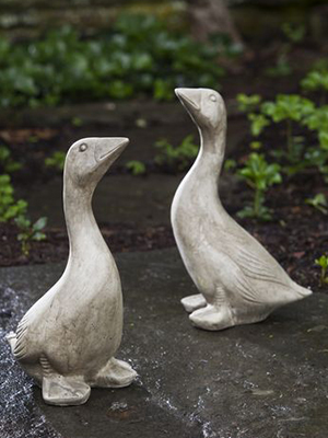 Goose Bird Statue Cast Stone Statue Garden Sculpture Goose Bird Statue Cast Stone Statue Garden Sculpture