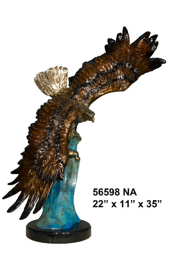 Eagle on Wave with Marble Base Eagle on Wave with Marble Base