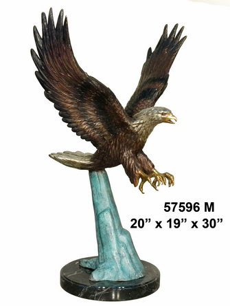 Bronze Flying Eagle with Color Bronze Flying Eagle with Color