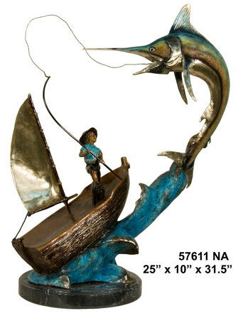 Man Fishing on Boat Man Fishing on Boat