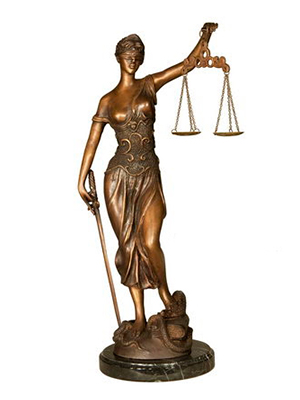 Bronze Blind Justice Bronze Blind Justice