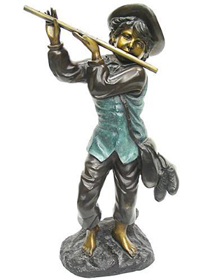 Standing Boy Playing Flute Standing Boy Playing Flute