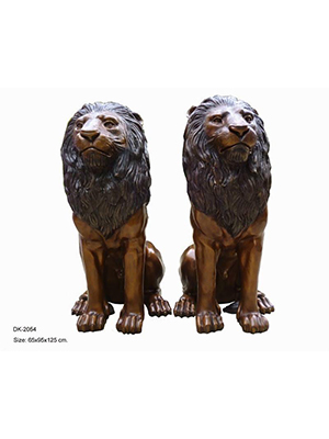 Sitting Lions 49" Sitting Lions 49"