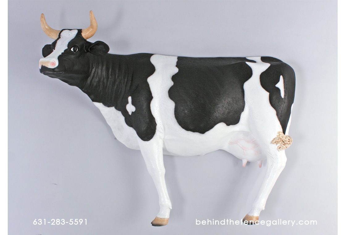 Cow Life Size Wall Mount Statue Cow Life Size Wall Mount Statue