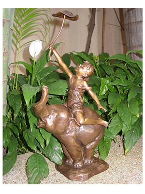 Girl on Elephant Girl on Elephant