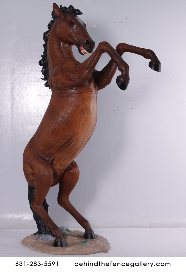 Rearing Chestnut Horse 8 Ft. Statue Rearing Chestnut Horse 8 Ft. Statue