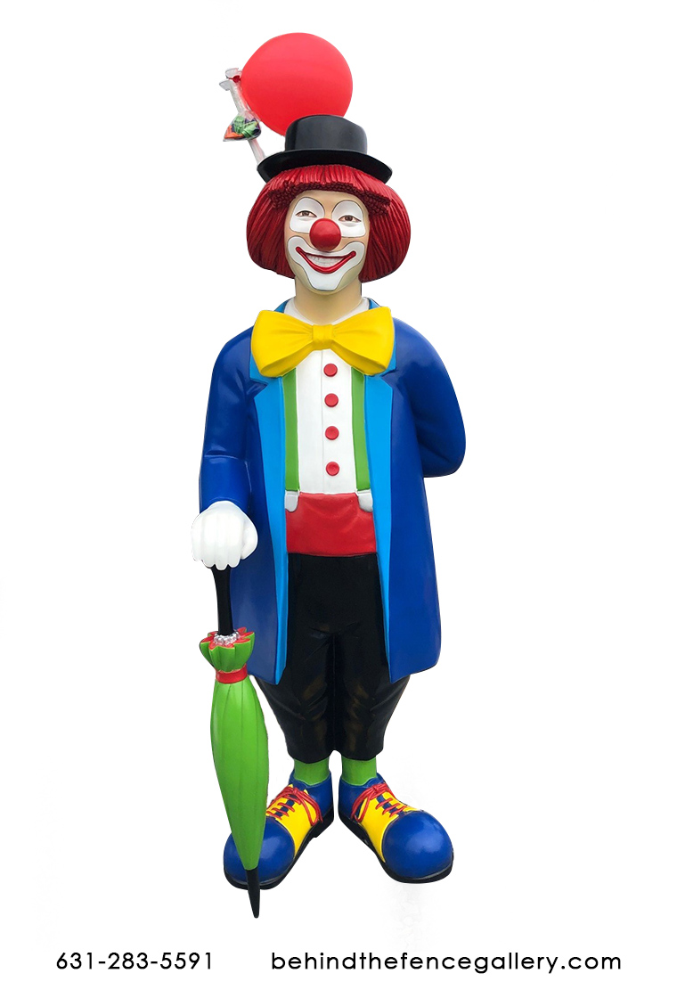 Clown Statue with Balloon Holder Clown Statue with Balloon Holder