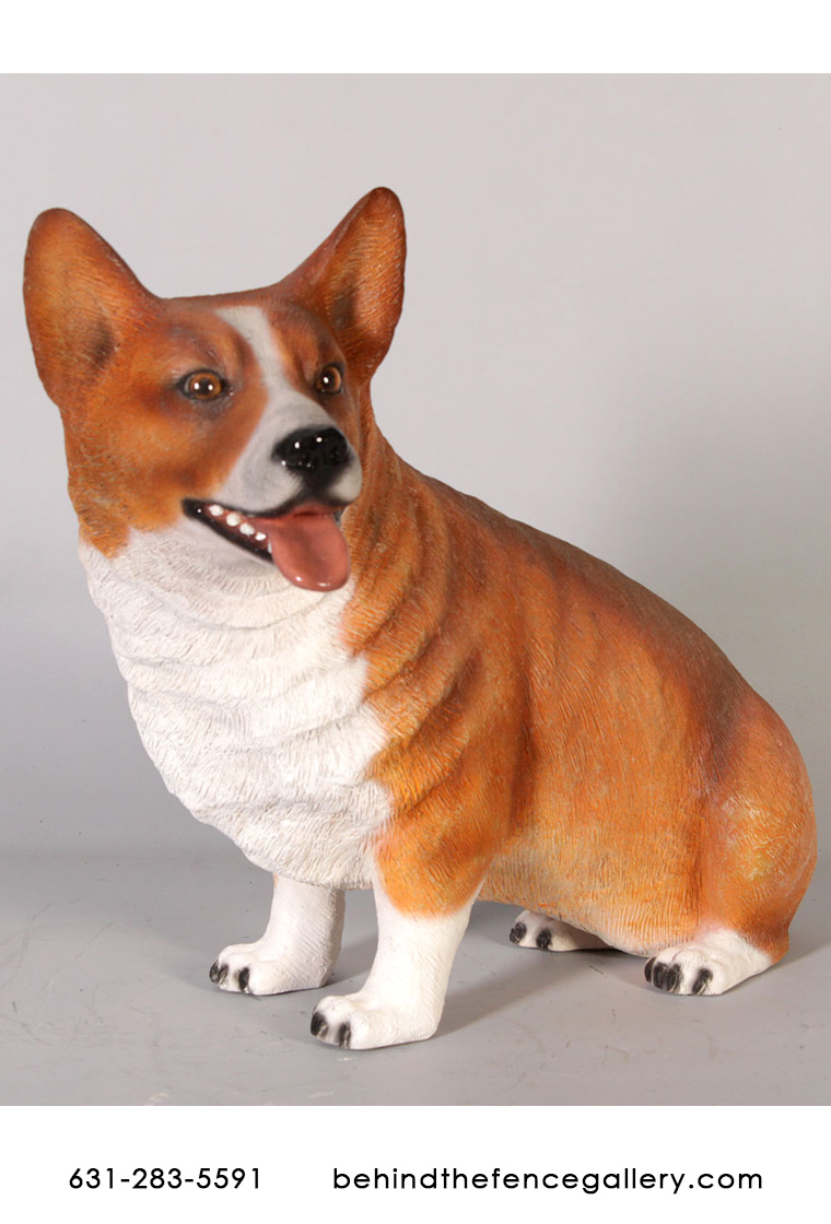 Corgi Dog Sculpture Sitting Corgi Dog Sculpture Sitting