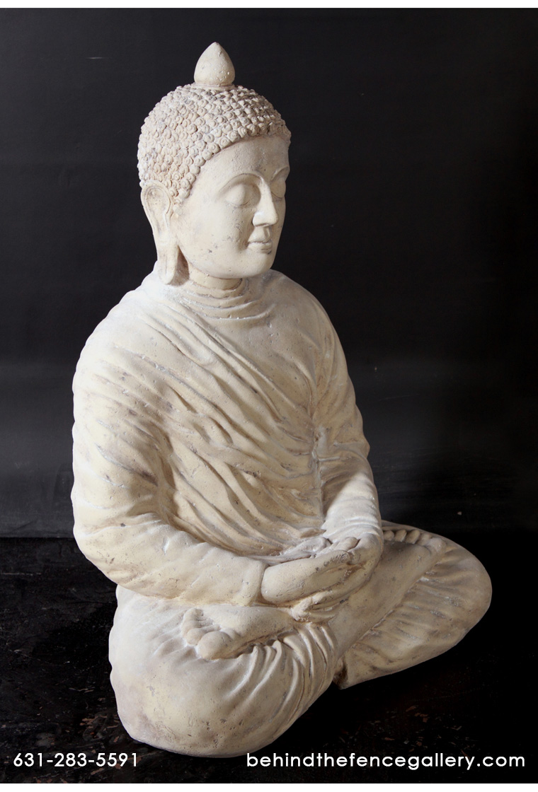 Divine Buddha Statue in Roman Stone Finish Divine Buddha Statue in Roman Stone Finish