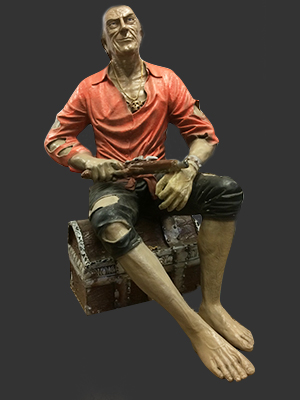 Pirate on Treasure Chest Pirate on Treasure Chest