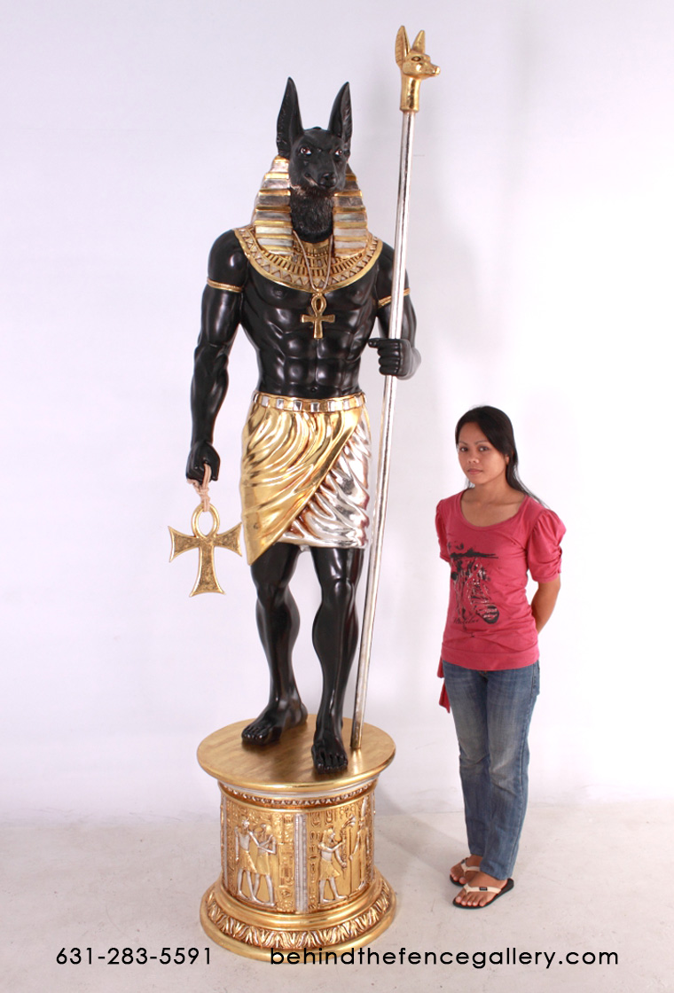 Anubis 6ft.Statue with Base Anubis 6ft.Statue with Base