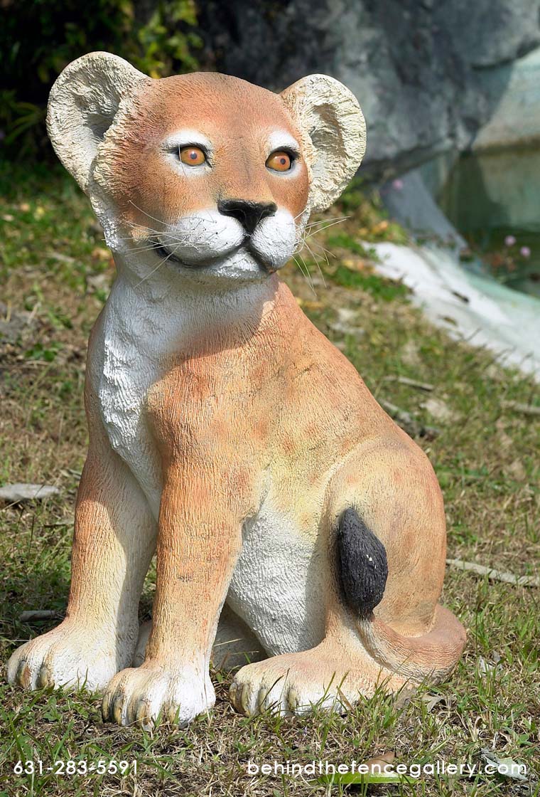 Lion Cub Sitting Statue Lion Cub Sitting Statue