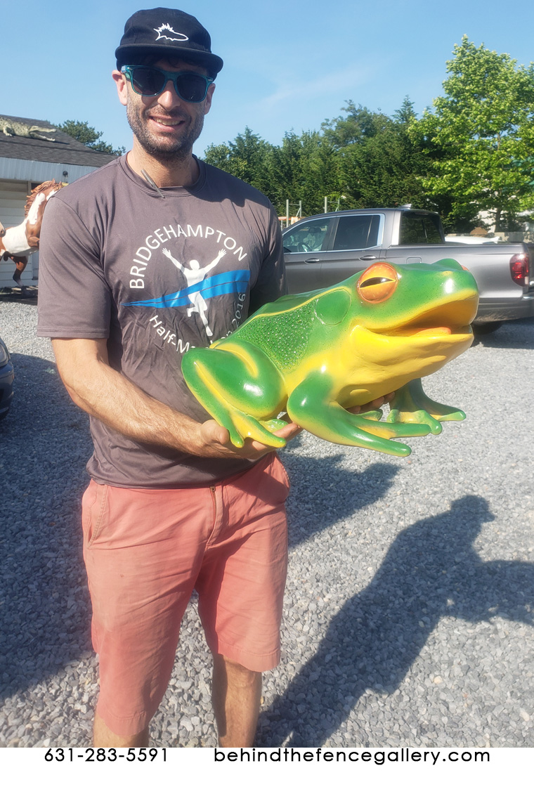 Happy Pond Frog Statue Happy Pond Frog Statue