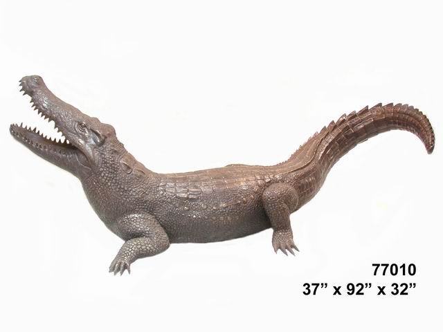 Bronze Crocodile Fountain.Close out Sale!Verdigris Bronze Crocodile Fountain.Close out Sale!Verdigris