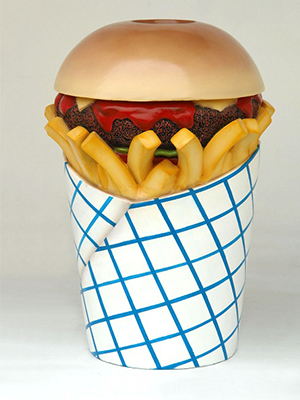 Hamburger Garbage Bin Hamburger Garbage Bin