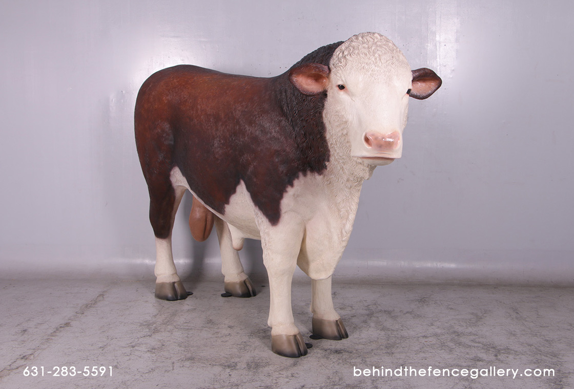 Bull Statue Hereford Farm Animal Prop Bull Statue Hereford Farm Animal Prop