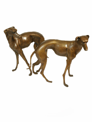 Pair of Greyhound Dogs Pair of Greyhound Dogs