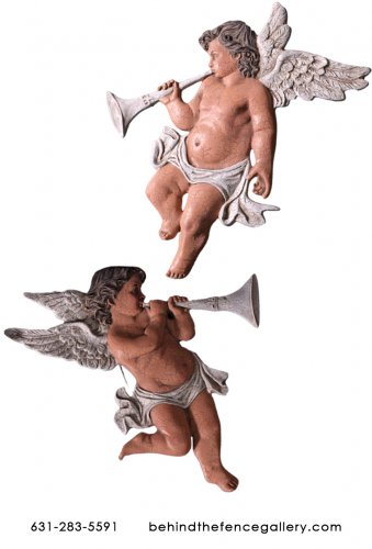 Fresco Hanging Cherub Statues Fresco Hanging Cherub Statues