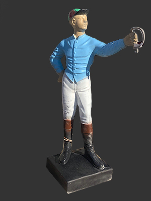 Cement Lawn Jockey Statue Cement Lawn Jockey Statue