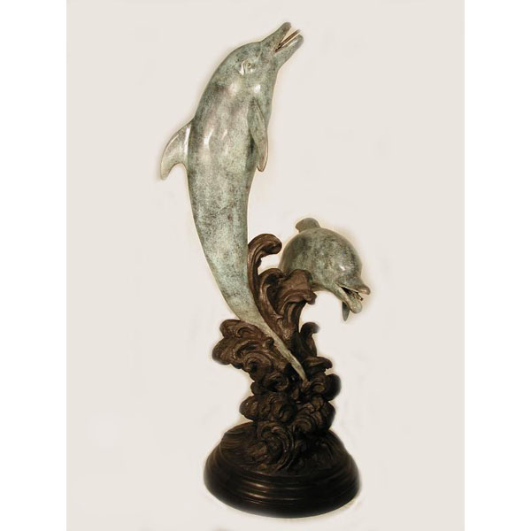 Bronze Two Dolphin Fountain Bronze Two Dolphin Fountain