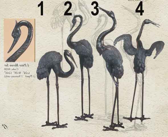 Bronze Cranes Bronze Cranes