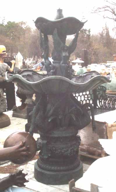 Bronze Fountain with Fish Bronze Fountain with Fish