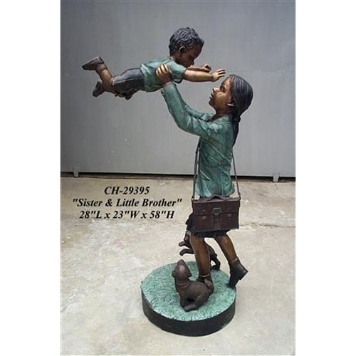 Bronze Sister and Little Brother Bronze Sister and Little Brother