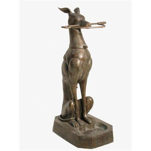 Canine Towel Stand in Bronze Canine Towel Stand in Bronze