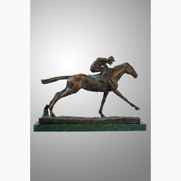 Bronze Jockey on Horse Bronze Jockey on Horse