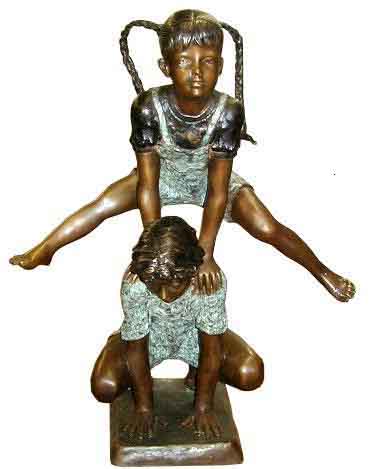 Bronze Kids Leapfrogging Bronze Kids Leapfrogging