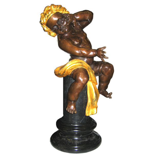 Bronze Sitting Boy Bronze Sitting Boy