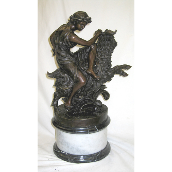 Bronze Lady with Ram Bronze Lady with Ram