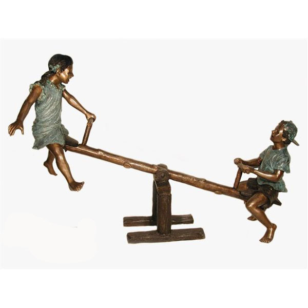 Bronze Kids on the " See Saw " Bronze Kids on the " See Saw "