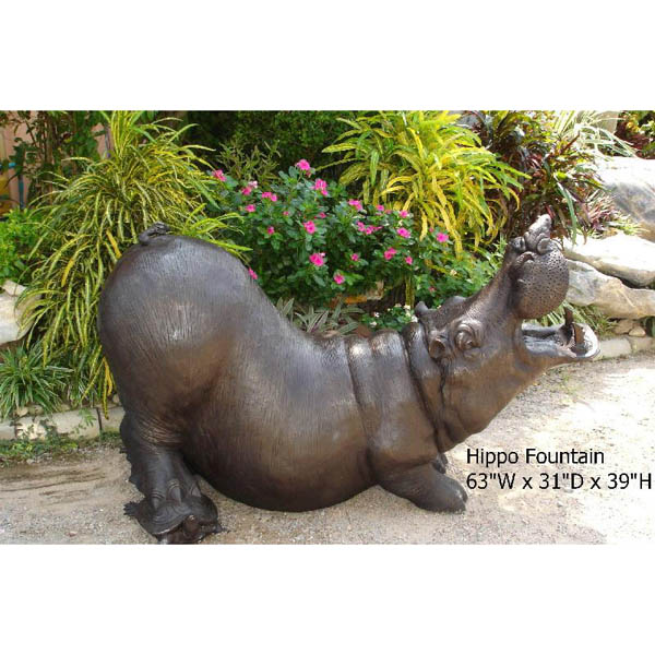 Bronze Hippo Fountain Bronze Hippo Fountain
