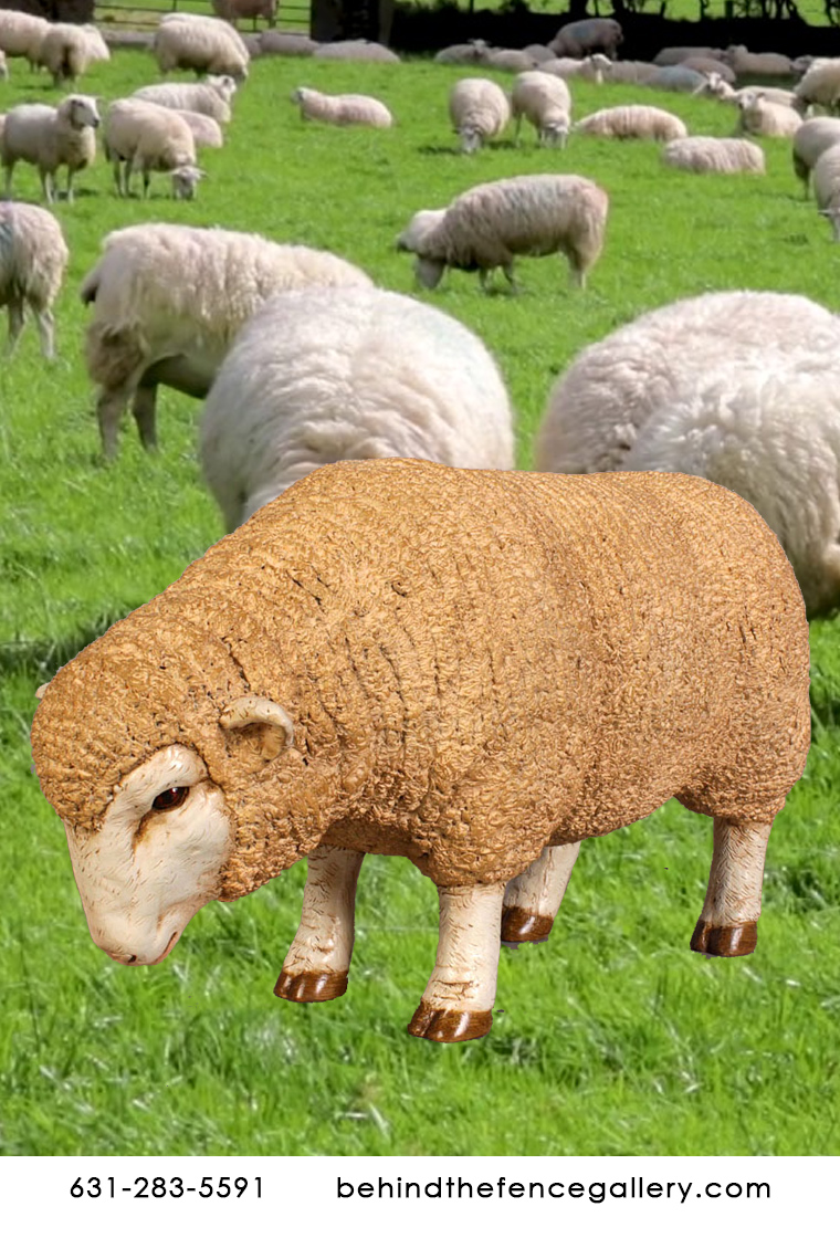 Merino Ewe Sheep Small (Head Down) Statue Merino Ewe Sheep Small (Head Down) Statue