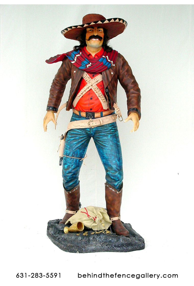 Mexican Cowboy Statue - 6ft Mexican Cowboy Statue - 6ft