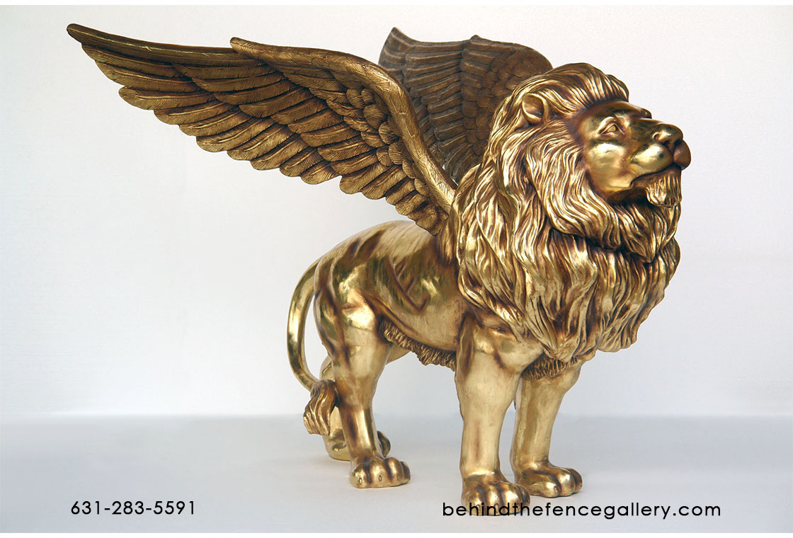 Winged King Lion Statue Winged King Lion Statue