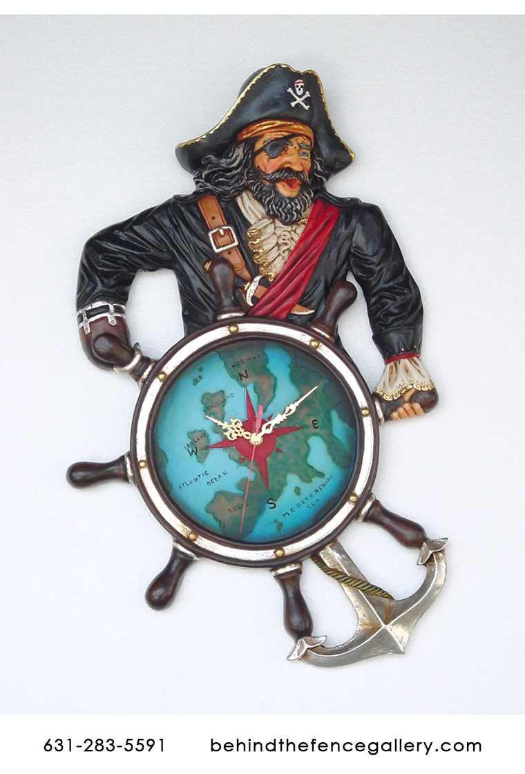 Pirate Clock Wall Display Pirate Clock Wall Display
