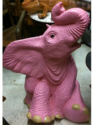 Pink Sitting Baby Elephant Pink Sitting Baby Elephant