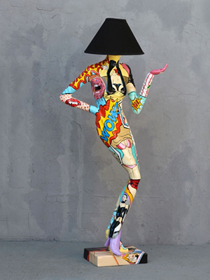 Popart Lady Lamp Popart Lady Lamp