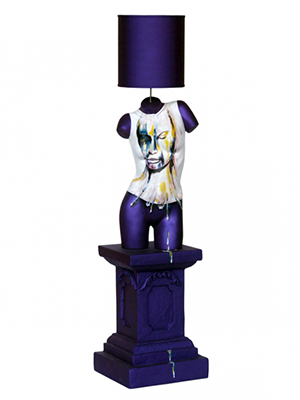 Lamp - Torso Female Painting Lamp - Torso Female Painting