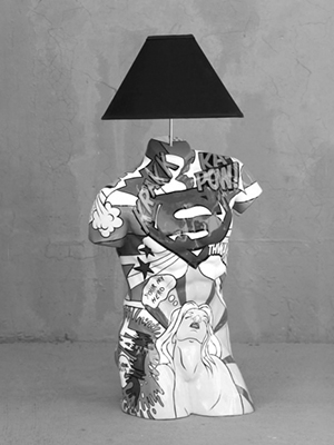 Male Torso Lamp Popart 2 Male Torso Lamp Popart 2