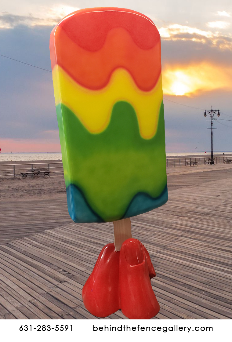 6 ft Tall Tie Dye Popsicle Statue 6 ft Tall Tie Dye Popsicle Statue